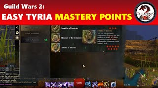 Guild Wars 2 Easiest Central Tyria Mastery Points to Get All 49 Required Ones [upl. by Notrom661]