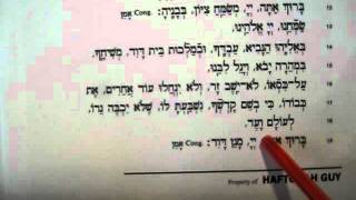 Blessings after Haftorah  Haftorah Guy [upl. by Itnava]