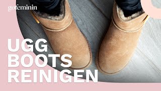 UGG Boots reinigen So werden die Fellboots wieder wie neu [upl. by Snave]