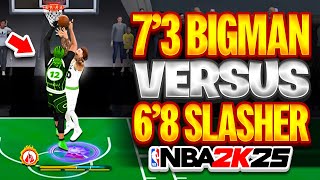 MY FIRST GAME VS A 73 CENTER IN NBA 2K25 [upl. by Einalem]