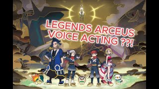 VOICE ACTING IN LEGENDS ARCEUS  From the Pokémon Teraleak [upl. by Beaufert]