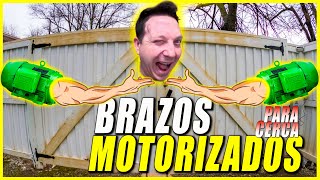 Como INSTALAR BRAZOS MOTORIZADOS en Cerca de Madera [upl. by Attenwad33]