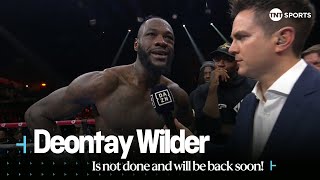 quotTIMING WAS OFF” 😳  Deontay Wilder says hes not done and will be back soon after Parker defeat 🥊 [upl. by Llertac]