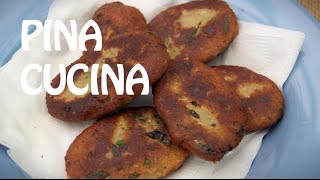 Italian Eggplant Fritters Frittelle di Melanzane  Pina Cucina Ep 7 [upl. by Alvord]