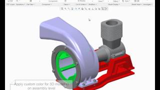 Creo Tutorial How to apply colors for 3D model [upl. by Boorman]