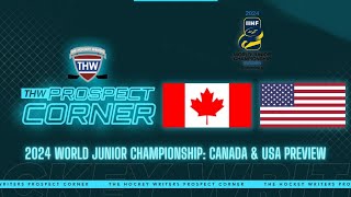 Canada amp USA 2024 World Junior Championship Preview  The Hockey Writers Prospect Corner [upl. by Ibur]