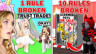 Who Can BREAK The MOST RULES In Adopt Me Sanna Vs Moody Roblox [upl. by Adnovaj]