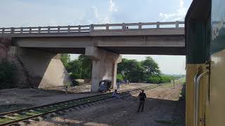 Allama Iqbal Express 10DN Leaving Sahiwal Station Leading ZCU Fastest Train Rail Pakistan Railways [upl. by Melany884]