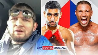 Khabibs fight prediction for Amir Khan vs Kell Brook 👊 [upl. by Eixam840]