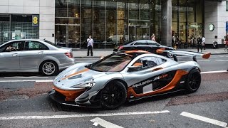 McLaren P1 GTR REVS and ON THE ROAD in London [upl. by Acirea]