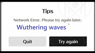 How to fix Network Error Please try again later Wuthering waves windows pc [upl. by Yoj]