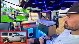 DIY Honda Element Ultimate Gaming Camper Build [upl. by Aineles787]