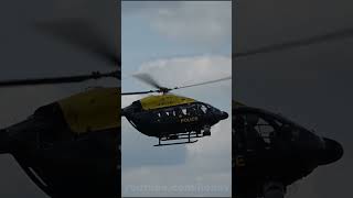 UK Police helicopter EC145 arrival and landing GMPSC police ukpolice airpolice policehelicopter [upl. by Enaled]