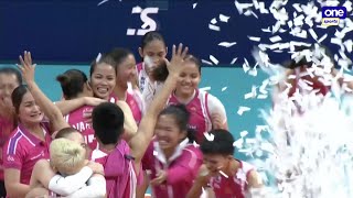 Alyssa Valdez delivers the championship point  2023 PVL AllFilipino Conference [upl. by Ahsinotna]