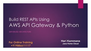 AWS API GateWay  AWS Serverless  Post Data to DynamoDB Using Api Gateway Lambda Python [upl. by Anabahs]