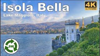 Lago Maggiore Italy Isola Bella Walking Tour  Stresa Italy  4K UHD [upl. by Estella984]