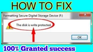 TOP 3 Ways To FIXRemove Write Protection From USB Flash DriveSD Card Hindi Tutorial [upl. by Maxia68]