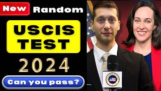 Random New 100 Civics Test 20242025 US Citizenship Official USCIS Questions Ciudadania Americana [upl. by Coffin]