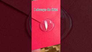 Use hot glue and coins to make beautiful handmade envelope stamps letters Christmas giftideas [upl. by Ahcsropal575]