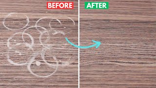 How to Remove Water Stains from Wood Quick amp Easy  Dark Stain Removal Tips  Furniture [upl. by Wiltsey]