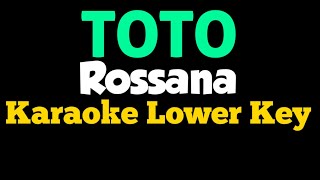 Toto  Rosanna Karaoke Lower Key [upl. by Amling]