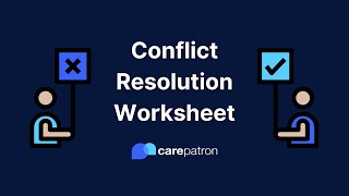 Conflict Resolution Worksheet [upl. by Anchie933]