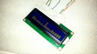 Spectrum Analyzer Winamp LCDsmartie en Arduino con display lcd 16x2 [upl. by Ilrahs]