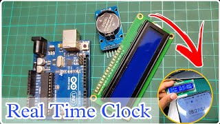 Real Time Clock Using ARDUINO And DS3231 RTC Module  Real Time Clock using DS1302 RTC Module [upl. by Ignatz]