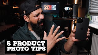 5 Product Photography Tips and Tricks With an iPhone [upl. by Ssilb]