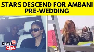 Anant Ambani  Radhika Merchant  Jamnagar Jamboree  VVIPs Arrive For PreWedding Gala  N18V [upl. by Lozar]