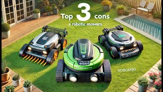 Top 3 Robotic Lawn Mowers for Big YardsHusqvarna Automower 450XH vs Worx LandroidL vs Robomow RS630 [upl. by Yelrebmik908]