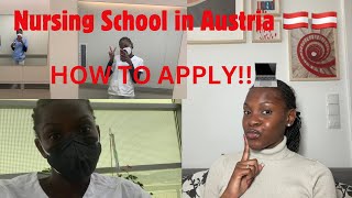 NURSING AUSBILDUNG IN AUSTRIA 🇦🇹  HOW TO APPLY TO THE SCHOOLS [upl. by Accalia]