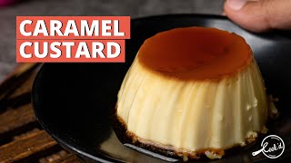 Caramel Custard Recipe  Make Caramel Pudding at Home  Dessert Recipes  Cookd [upl. by Gwendolen]