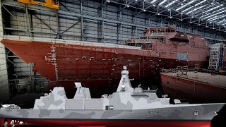 The Royal Navys new super frigate HMS Formidable is taking shape [upl. by Drofnelg112]