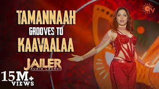 Tamannaahs Fiery Dance to Kaavaalaa  Jailer Audio Launch [upl. by Carny]