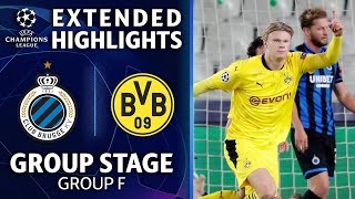 Club Brugge vs Borussia Dortmund Extended Highlights  Group Stage  Group F  UCL on CBS [upl. by Noman]