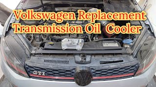 How to replacement Transmission oil cooler volkswagen [upl. by Anisah410]