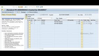 SAP S4HANA Purchase Order CreationMultiple schedule LinesME21N And SE38 BAPIPOCREATE1 [upl. by Syla189]