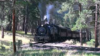 Double header train ride with articulated 2662T logging locomotives [upl. by Allayne421]