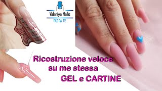 Ricostruzione unghie con Cartine e Gel  Spiego ogni passaggio  Gel monofasico Silcare [upl. by Solhcin]