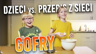 Dzieci vs przepis na gofry Pierwsze starcie z jajkiem [upl. by Arait721]