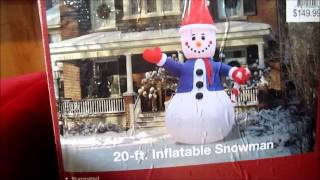 Giant Inflatable Snowman Test [upl. by Derk825]