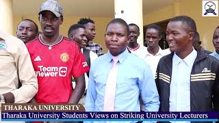 Tharaka University Students Views on Lecturers Strike [upl. by Kingdon]