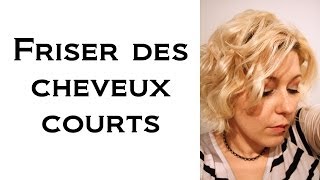 Coiffure Comment je frise mes cheveux courts différentes sortes de fer [upl. by Eidnyl225]