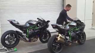 Hear Kawasakis H2 amp H2R Roar  Which is LOUDER [upl. by Ecnedurp]