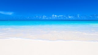 Perfect Beach Scene 7 Hours of White Sand Blue Water amp Ocean Waves in 4K [upl. by Lenehc]