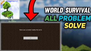 HOW TO SOLVE WORLD SURVIVAL ALL PROBLEM  HOW TO FIX WORLD SURVIVAL WORLD NOT GENERATING PROBLEM [upl. by Alwyn]