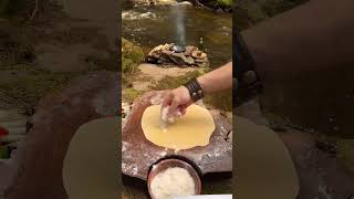 Would you eat my selfmade pasta with shrimp and mushrooms 🔥🍤🍄outdoors outdoor outdoorcooking [upl. by Knowles]