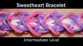 Rainbow Loom® Sweetheart Bracelet [upl. by Walliw]