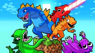 ¡LOS RAINBOW FRIENDS GODZILLA en CIELOBLOQUE [upl. by Reffineg]